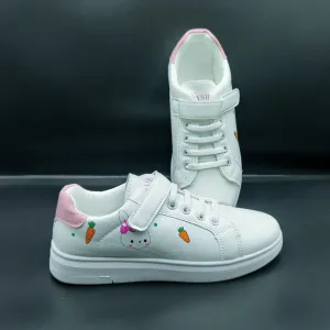 Old Beijing Cloth Shoes White Shoes Spring Girls Sports Shoes Medium and Big Children Flat Womens Breathable Shoes Casual Children Board Shoes