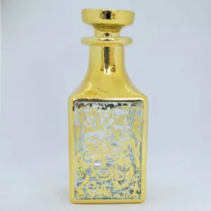 Luxury High Quality UV Gold Printing Decorative Vintage 120ml Empty Perfume Bottle Essential Oil Bottle