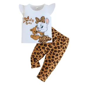 Kids Ladies Long T Shirt & Pant Set