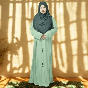 Versatile -Choice and Remark -Button Gown Zaira Dubai Cherry Stylish Pocket Borka For Women - Borka For Women- Avant-garde