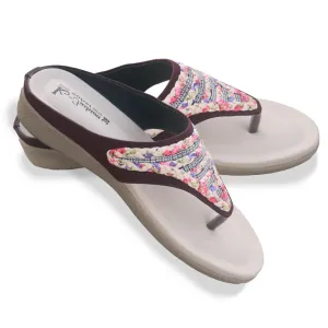 মহিলাদের ওয়েজ হিল থং স্যান্ডেল (Ladies Wedge Heel Toe-Post Sandal)