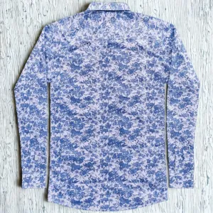 Fynch-Hatton shirt casual fit Linen light blue