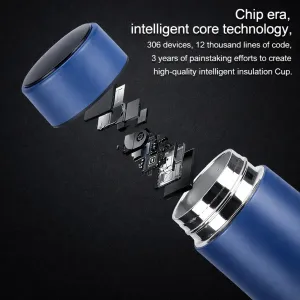 500ml Thermos Stainless steel tumbler insulated water bottle cute coffee thermos cup LED Touch Display Temperature Vacuum Flasks Drinkware smart hot