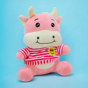 Pink Cute Cattle Cow Soft Plush For Adults/Baby/gift