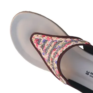 মহিলাদের ওয়েজ হিল থং স্যান্ডেল (Ladies Wedge Heel Toe-Post Sandal)