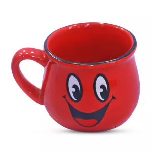 Happy Smile Printed Ceramic Cup For Birthday/ Gift