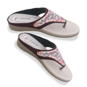 মহিলাদের ওয়েজ হিল থং স্যান্ডেল (Ladies Wedge Heel Toe-Post Sandal)