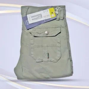 Zip Pocket Stretchable Dark Grey Cargo