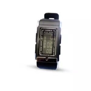 LASIKA Watches for Men LED Digital Watches Rectangular Watch Backlight Waterproof Alarm Clock Black Rubber Watch