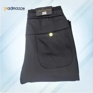 Coogi black embroidered stretch casual pants