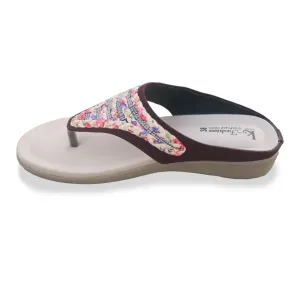 মহিলাদের ওয়েজ হিল থং স্যান্ডেল (Ladies Wedge Heel Toe-Post Sandal)