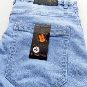 Stylish Fashionabal Light blue jeans with white color print