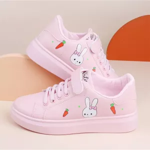 Hopscotch Girls TPR and Rubber Graphic Print Sneakers