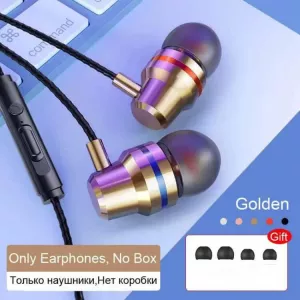 SUO WANG In-ear Wired Headphones 3.5mm Bass Stereo Music Portable Earbuds With Mic Sports Gaming Headset For Samsung Xiaomi Huawei Phones