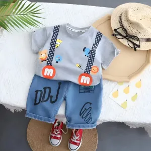 Kids Denim Set t shirt & Pant Set