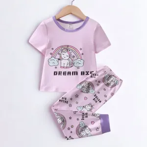 Kids Ladies Long T Shirt & Pant Set