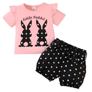 Kids Butterfly Cotton t shirt & Pant Set