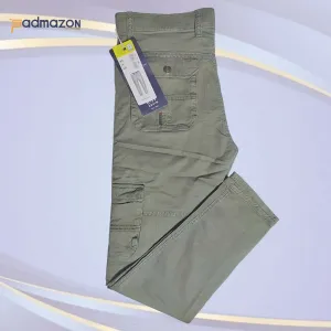 Zip Pocket Stretchable Dark Grey Cargo