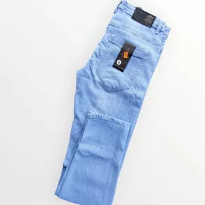 Stylish Fashionabal Light blue jeans with white color print