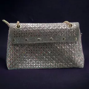 Rhinestone Crystal Ston Hand Party Bag For Women with Detachable Chain