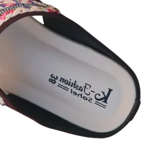 মহিলাদের ওয়েজ হিল থং স্যান্ডেল (Ladies Wedge Heel Toe-Post Sandal)