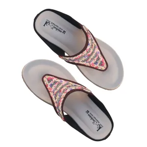 মহিলাদের ওয়েজ হিল থং স্যান্ডেল (Ladies Wedge Heel Toe-Post Sandal)