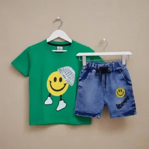 Kids Denim Set t shirt & Pant Set