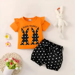 Kids Butterfly Cotton t shirt & Pant Set