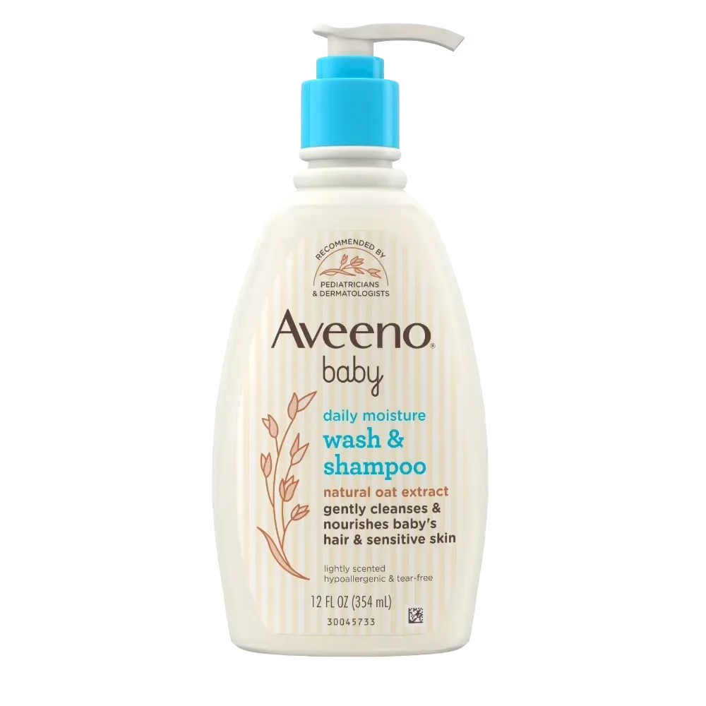 Baby Daily Moisture Wash & Shampoo (354 mL)