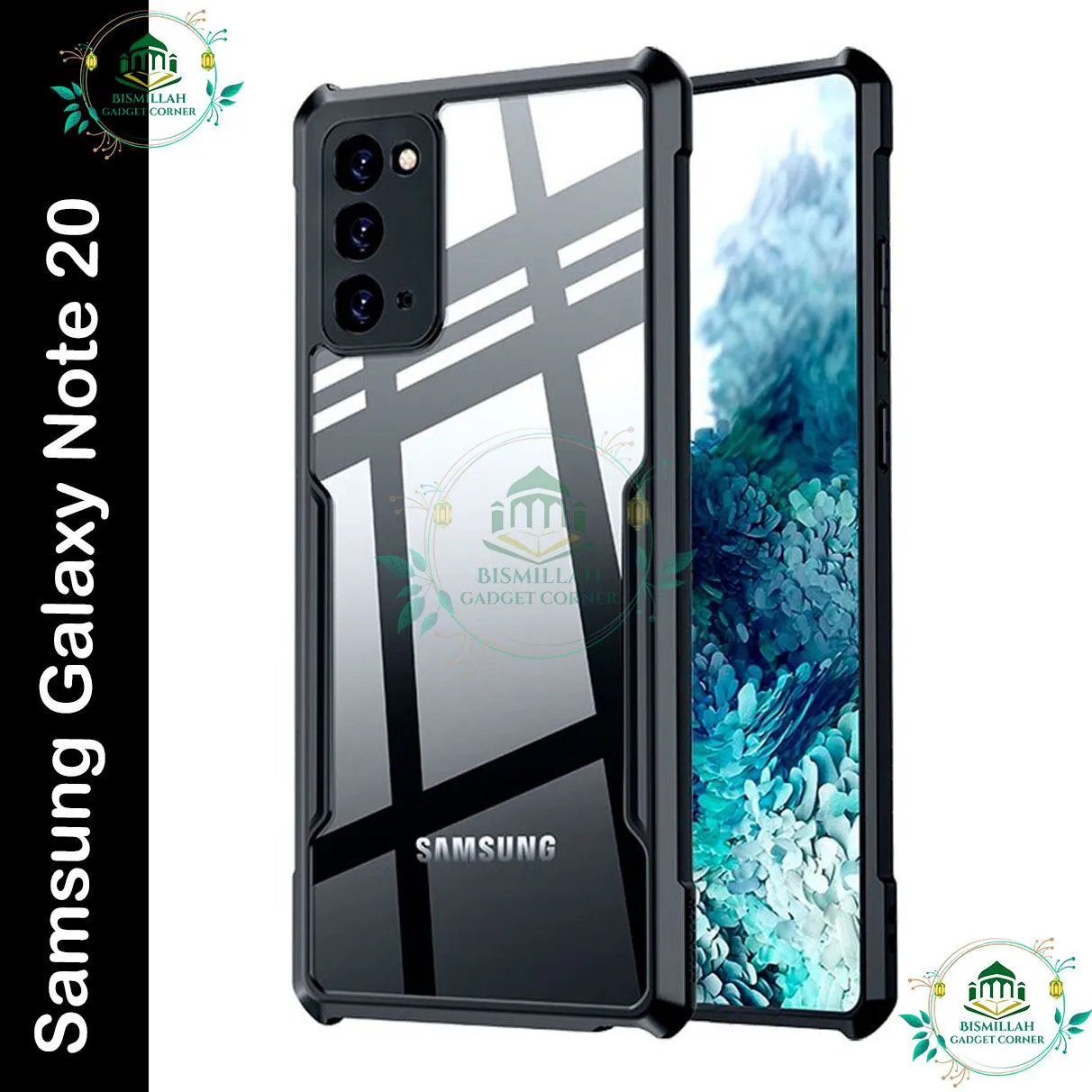 Xundd Back Cover for Samsung Galaxy Note 20 Transparent Hybrid Hard PC Back Bumper