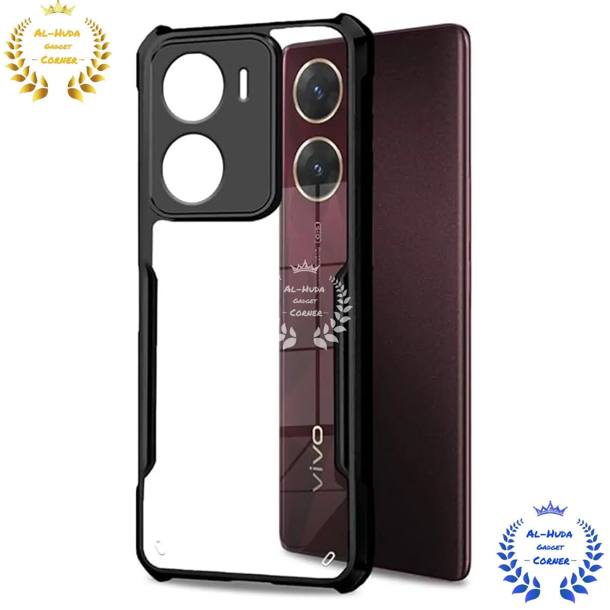 Shockproof & Transparent Crystal Clear Back Cover Case