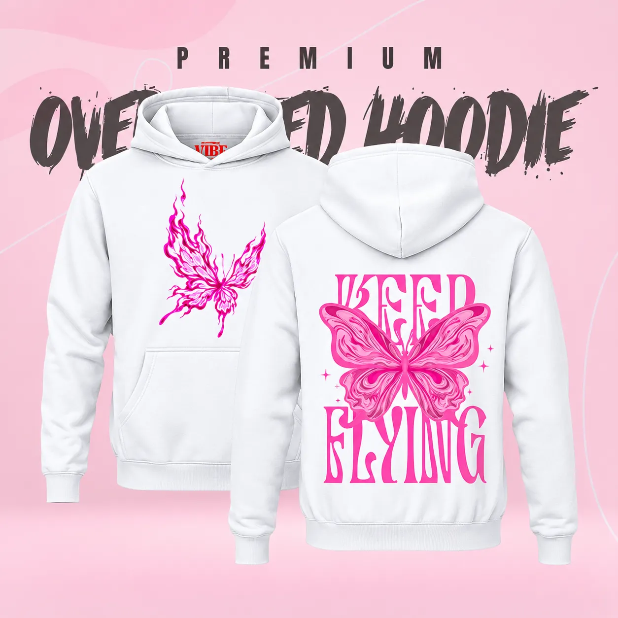 Zunkies Premium Keep Flying Drop Shoulder Hoodie