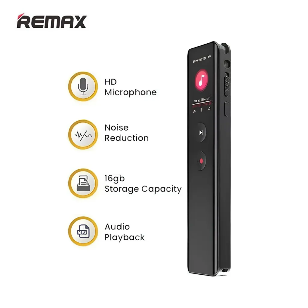 REMAX RP3 Digital Voice Recorder 16GB Built-in Memory
