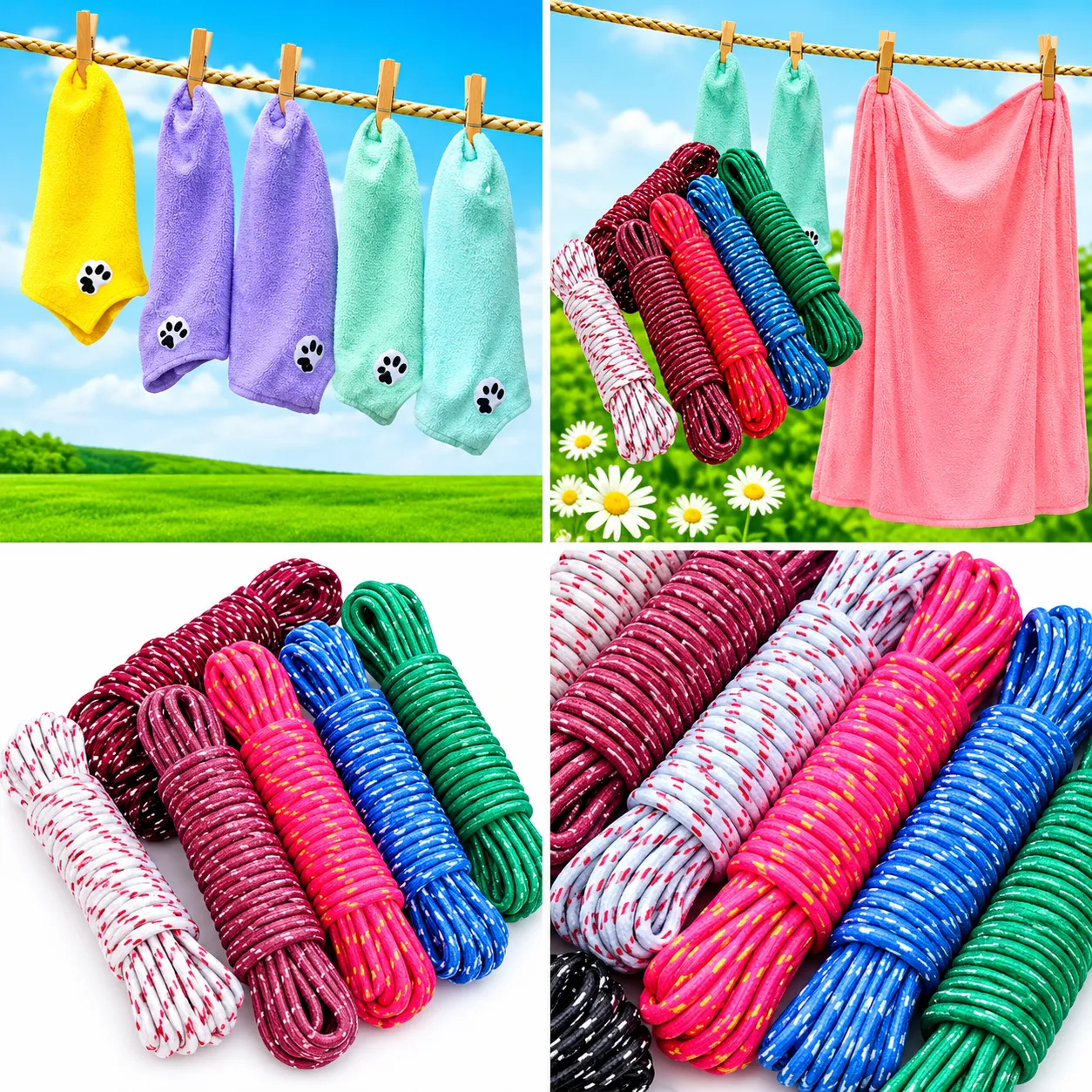 Premium quality multicolor Hanging Rope- 20 meters