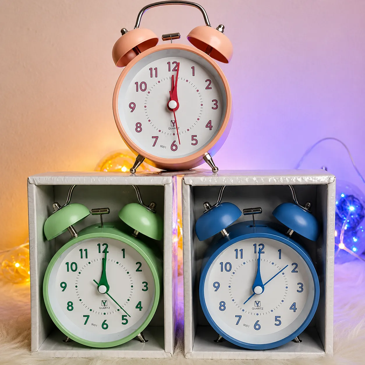 Twin Bell Table Alarm Clock with Silent
