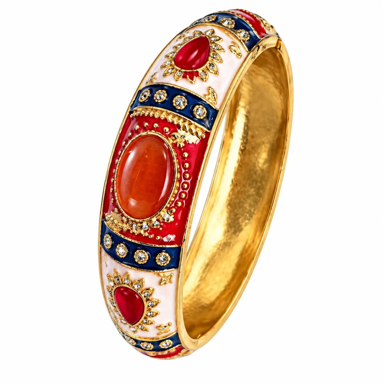 Ladies Cloisonne Enamel Bangle Bracelet, Unique Floral Design, Chinese Handcrafted Fashion Jewelry for Stylish Everyday Wear