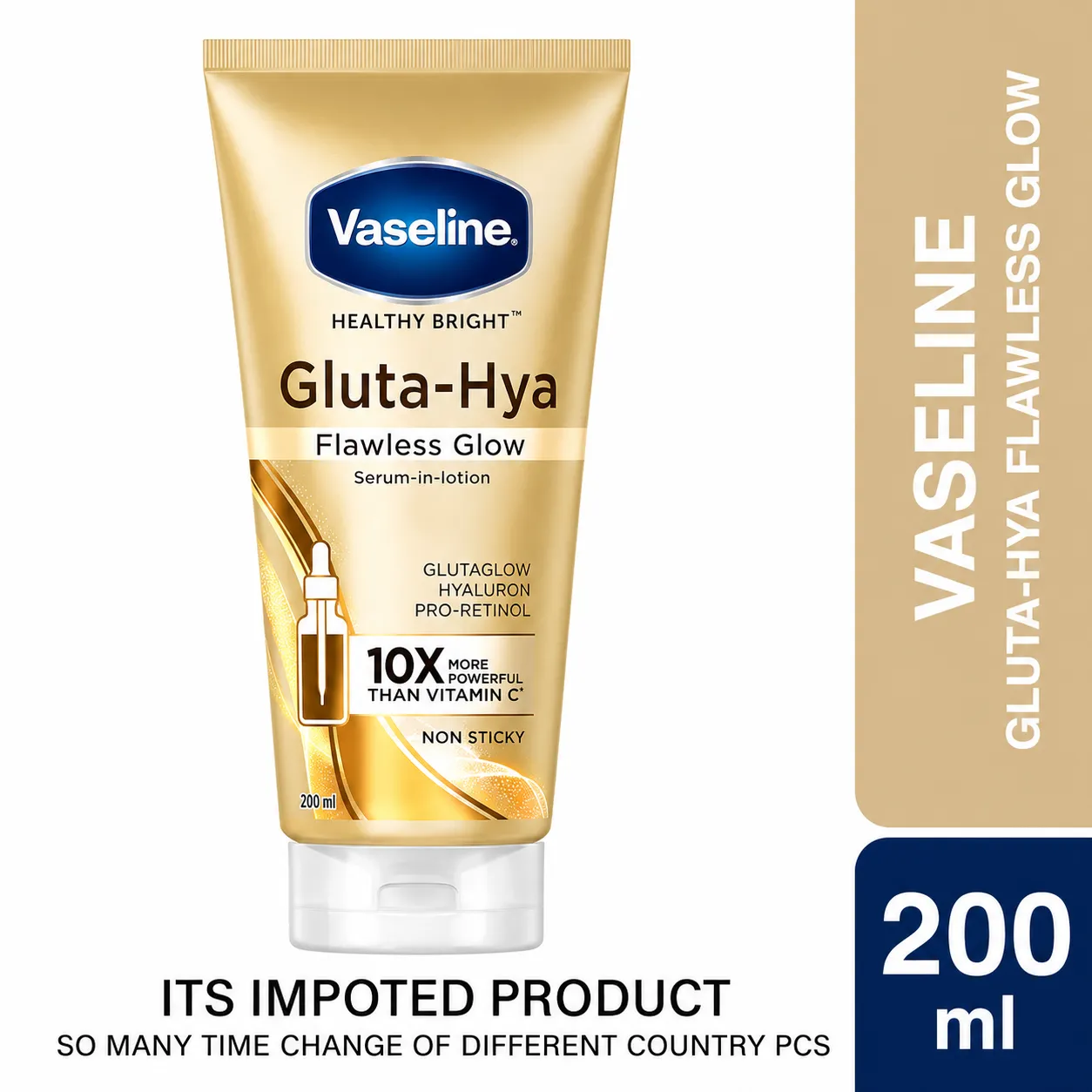 Vaseline Gluta-Hya Flawless Glow Serum in Lotion 200ml