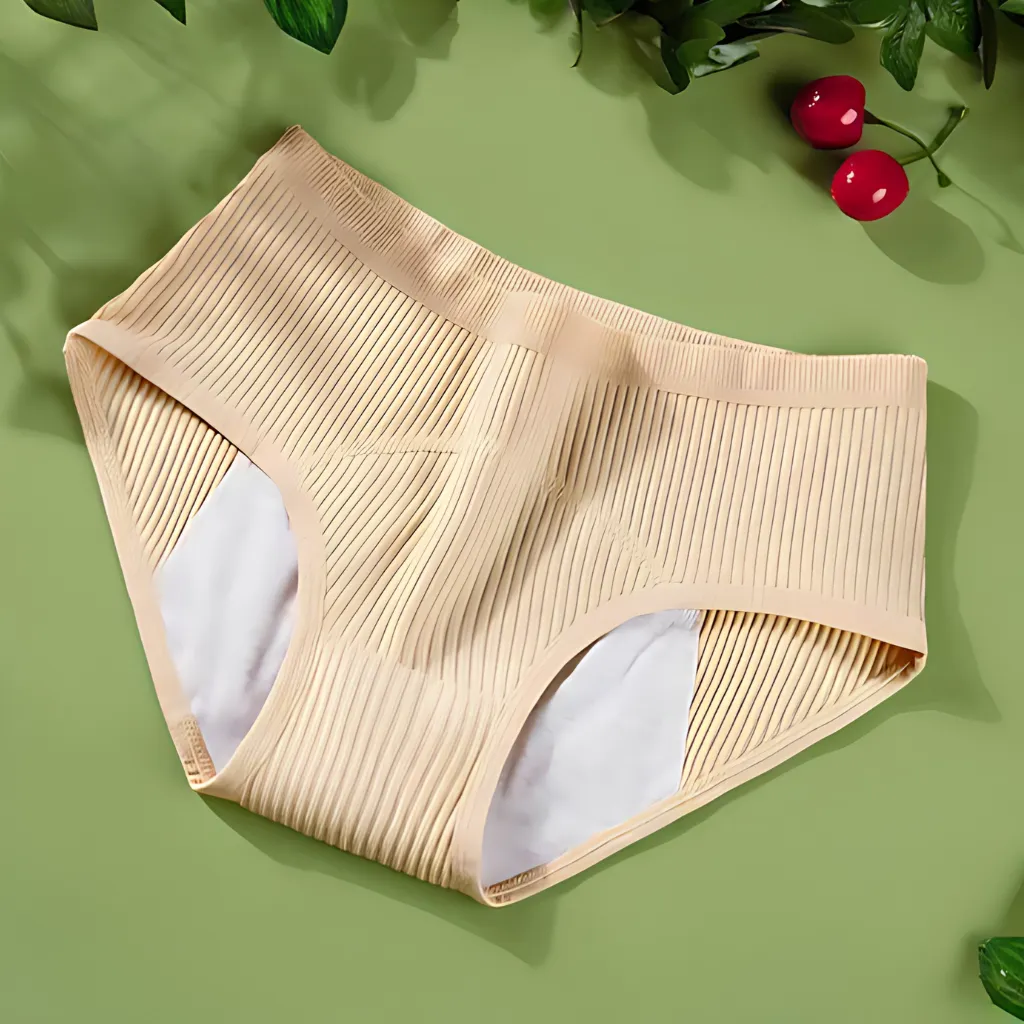 Women's Cotton Satin Seamless Panty - Vanilla