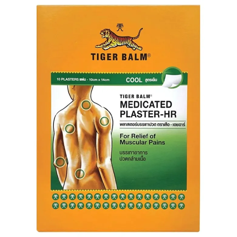 Tiger Balm Plaster Cool - Cooling Relief for Aches
