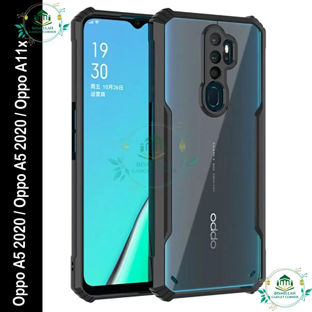 Xundd Back Cover for Oppo A5 2020 / Oppo A5 2020 / Oppo A11x Transparent Hybrid Hard Back Bumper