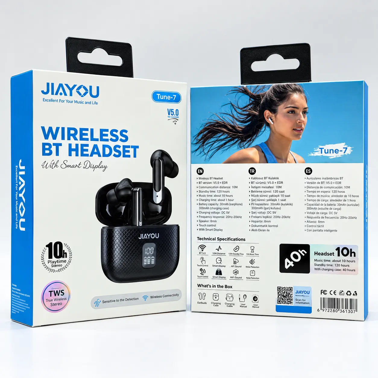 JIAYOU Tune-7 TWS Earbuds with LED Display