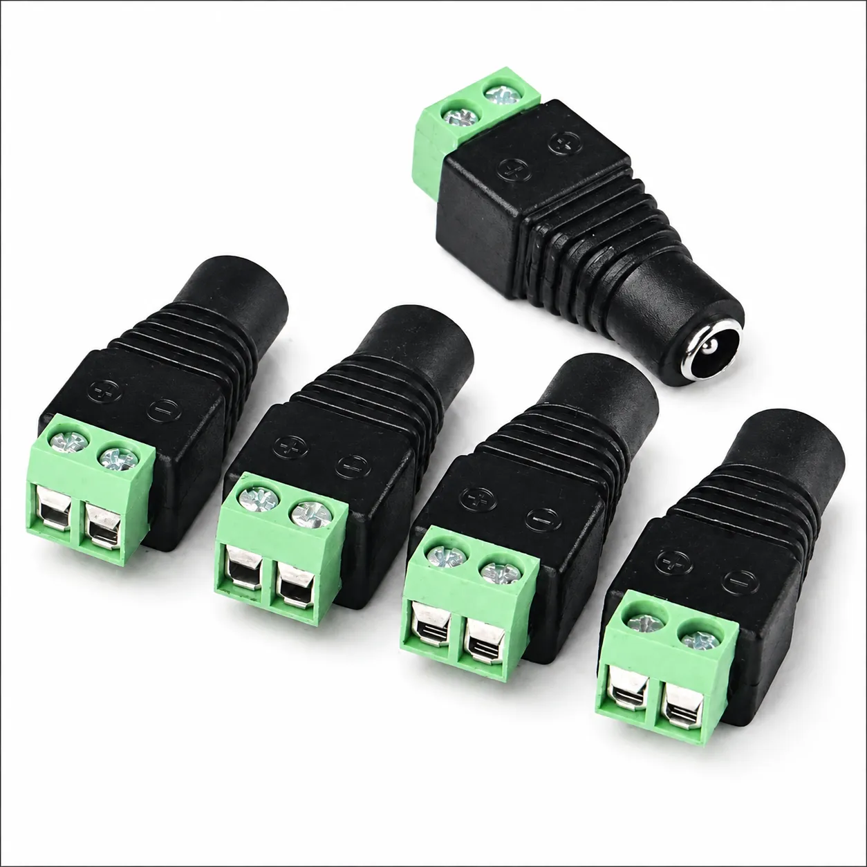 DC Power Balun Connector Adapter Plug female soket 5 PCS