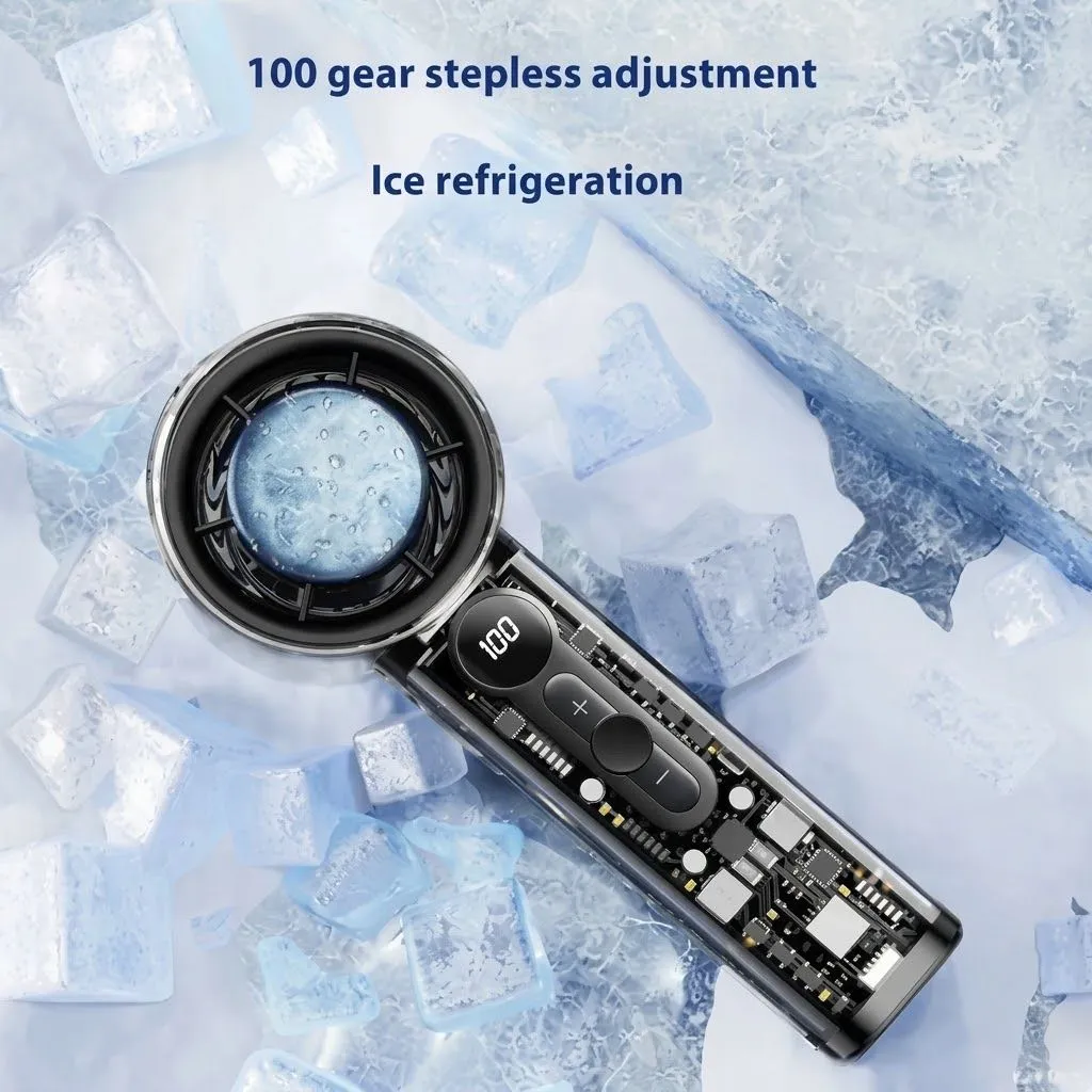  FAN-X05 Powerful Cooling Fan USB Rechargeable Portable Handheld & Desktop Fan Low Noise High Airflow for Summer Use