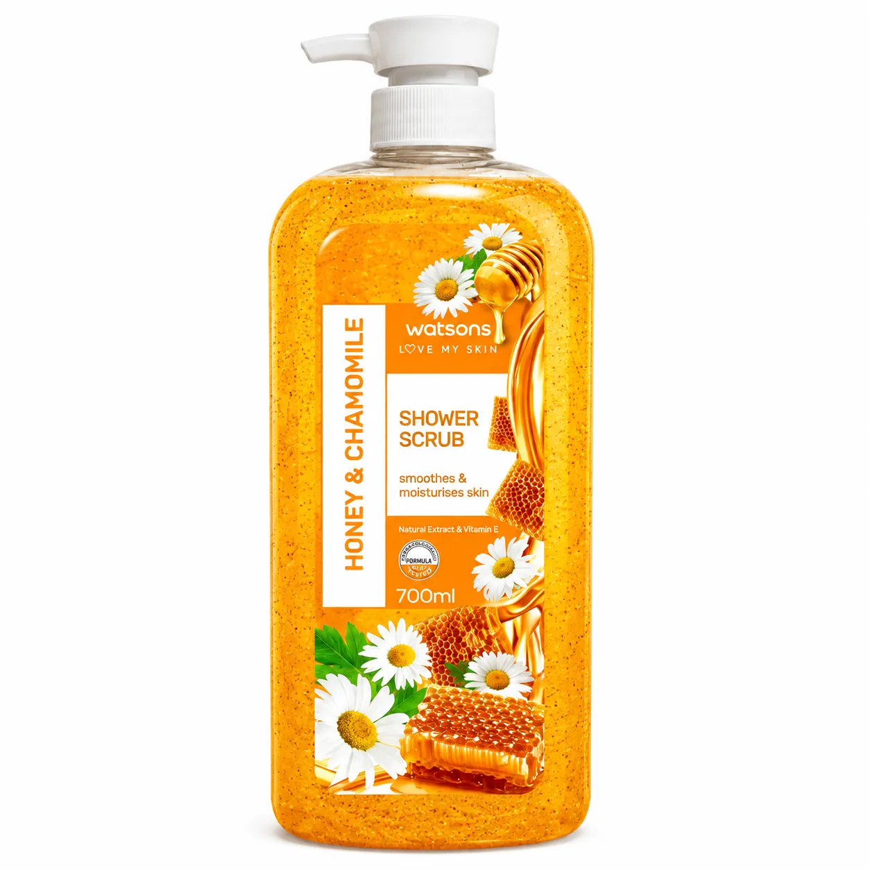 Watson Love My Skin Honey & Chamomile Shower Scrub – 700ml