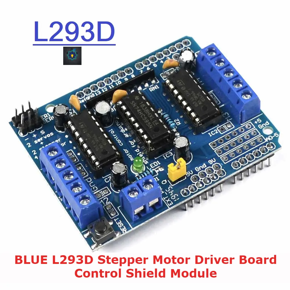 BLUE L293D Stepper Motor Driver Board Control Shield Module