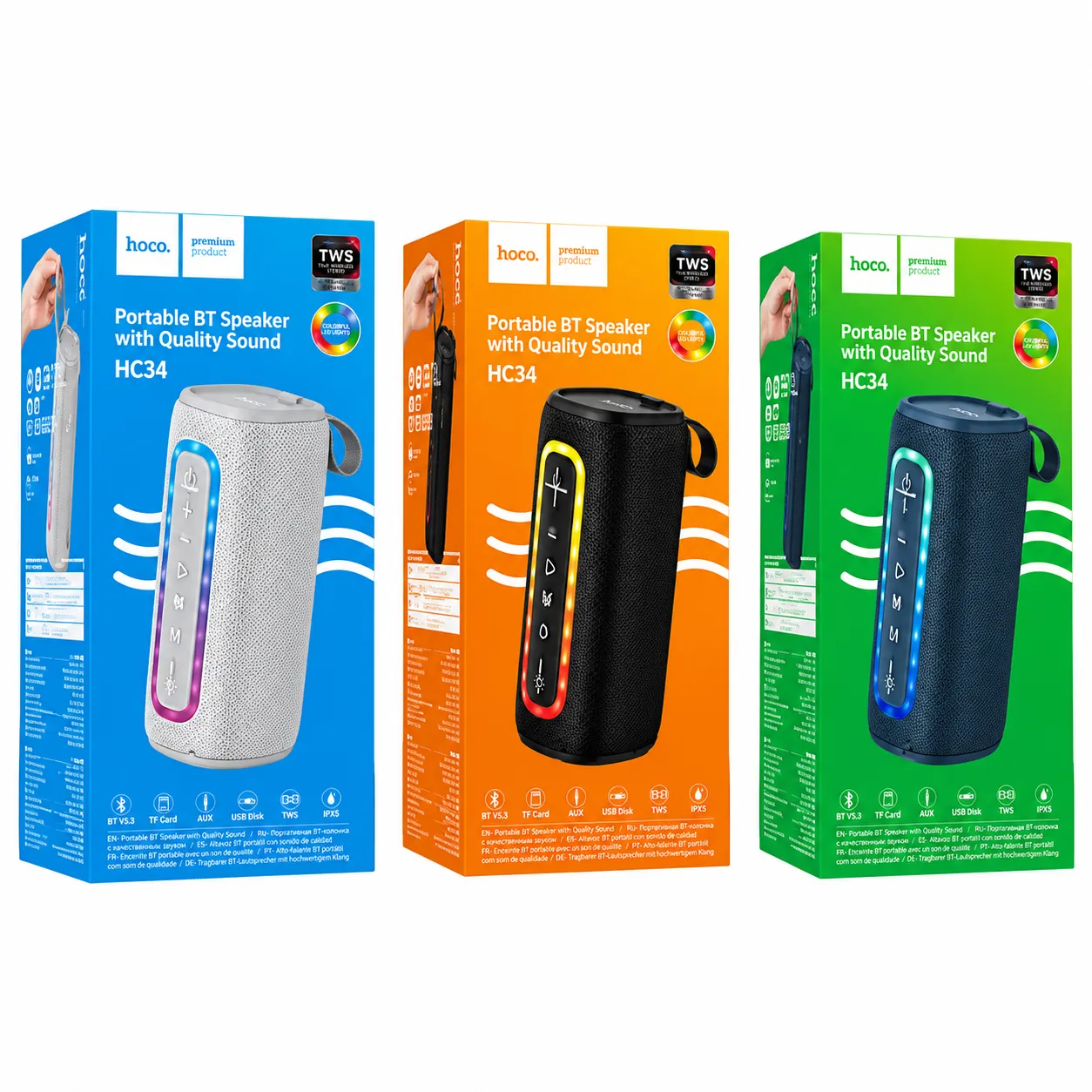 Hoco HC36 Bluetooth 5.4 portable Speaker
