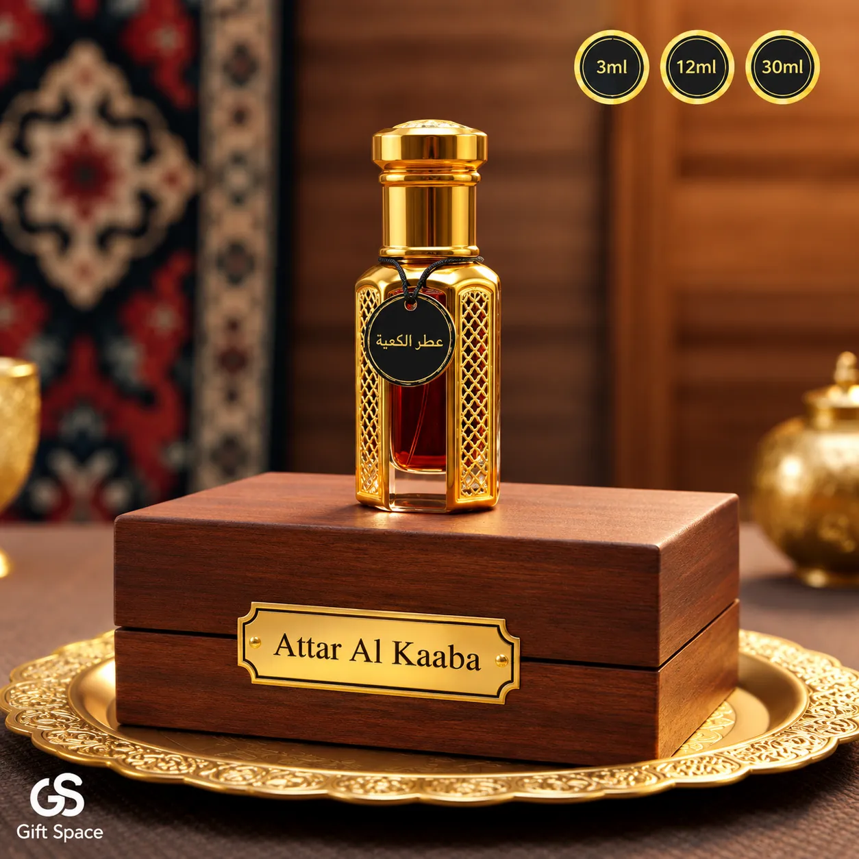 Attar Al Kaaba  30ml- Made in Saudi Arabia -  Premium Arabian Attar