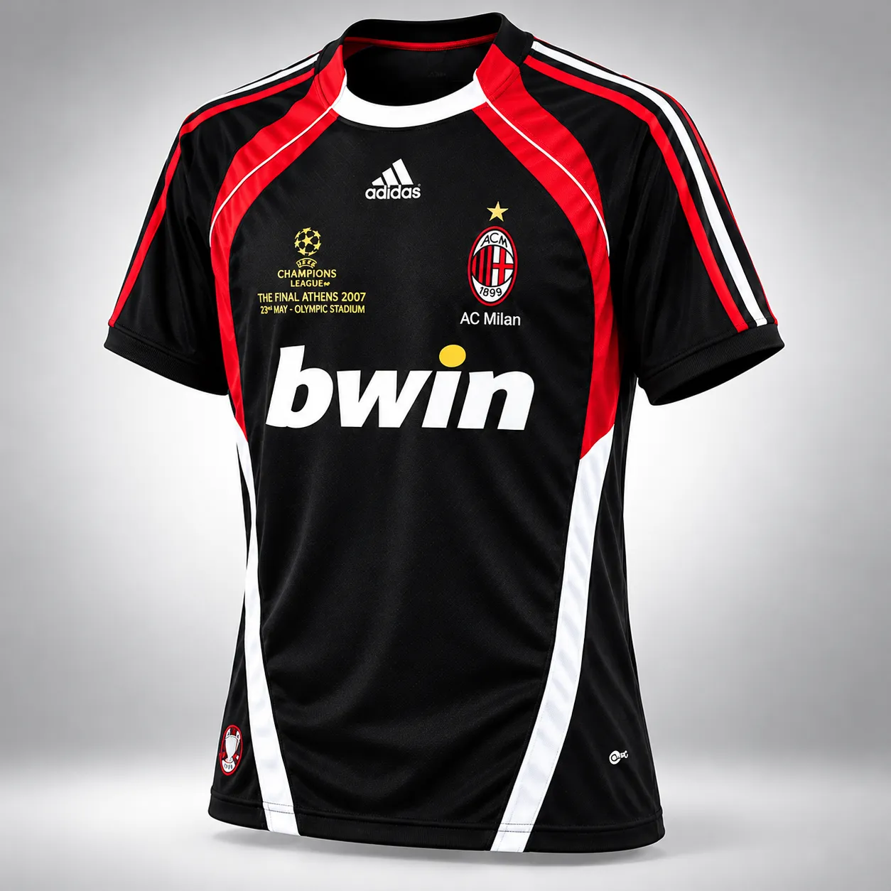 AC Milan 2007 Retro Football Kit  Fan Edition