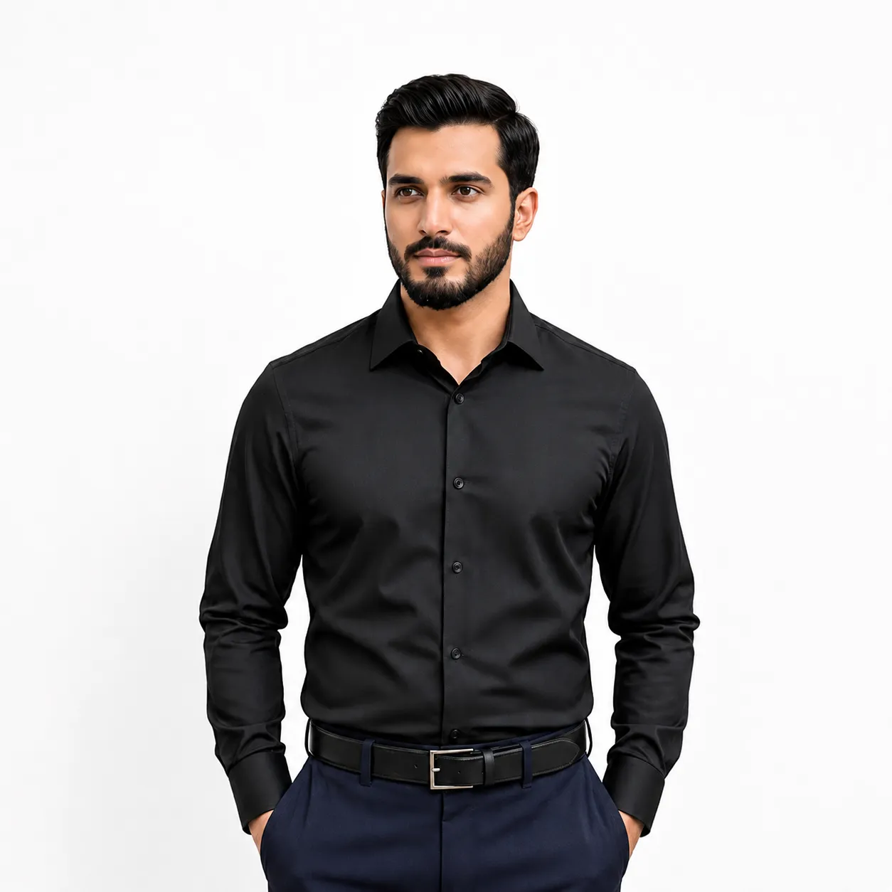 Men’s Black China Premium Formal Shirt