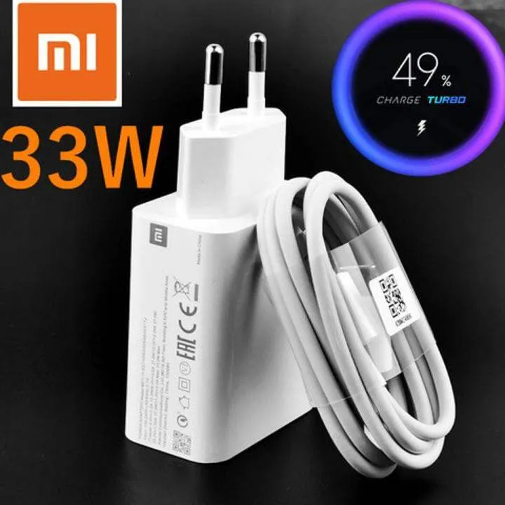 Xiaomi Fast Charger 33W QC3.0 Quick Charge Adapter USB Type-C For Xiaomi MI 10 Pro MI 9 Pro Redmi Note8 Note 7 K20 K30 Pro Mix3 Max3